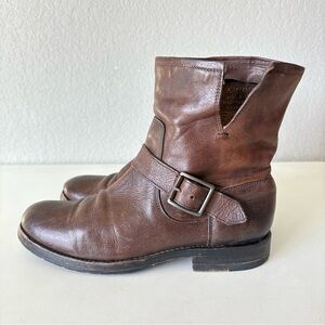 Frye Ankle Boots Flat Brown Leather Women’s Size 8 B